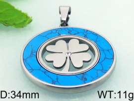 Stainless Steel Stone & Crystal Pendant
