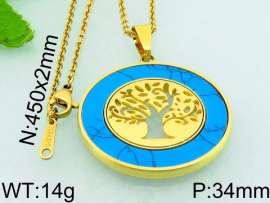 Stainless Steel Stone & Crystal Pendant