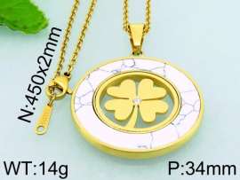 Stainless Steel Stone & Crystal Pendant