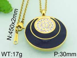 Stainless Steel Stone & Crystal Pendant