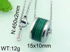 Stainless Steel Stone & Crystal Pendant