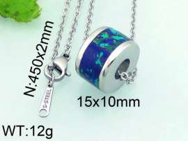 Stainless Steel Stone & Crystal Pendant