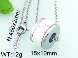 Stainless Steel Stone & Crystal Pendant
