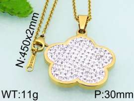 Stainless Steel Stone & Crystal Pendant