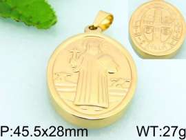 Stainless Steel Gold-plating Pendant