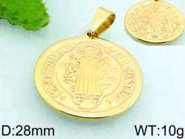 Stainless Steel Gold-plating Pendant