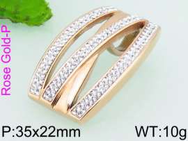 Stainless Steel Stone & Crystal Pendant