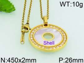 Stainless Steel Stone & Crystal Pendant