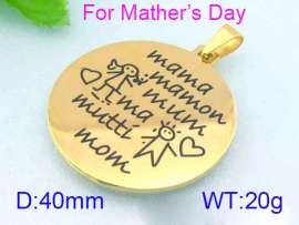 Stainless Steel Gold-plating Pendant