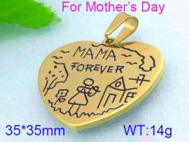 Stainless Steel Gold-plating Pendant