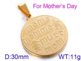 Stainless Steel Gold-plating Pendant
