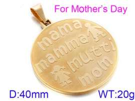 Stainless Steel Gold-plating Pendant
