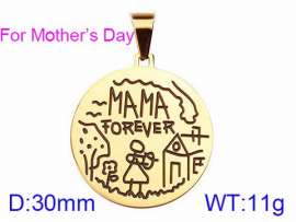 Stainless Steel Gold-plating Pendant