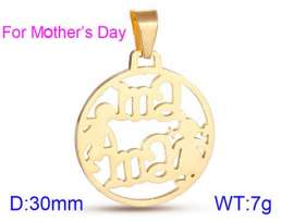 Stainless Steel Gold-plating Pendant