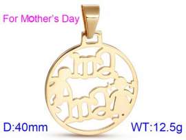 Stainless Steel Gold-plating Pendant