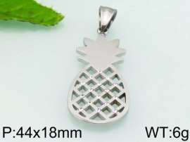 Stainless Steel Stone & Crystal Pendant