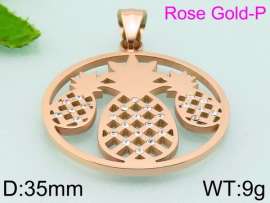 Stainless Steel Stone & Crystal Pendant