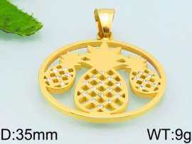 Stainless Steel Stone & Crystal Pendant