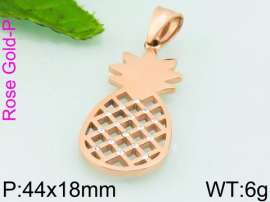Stainless Steel Stone & Crystal Pendant