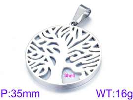 SS Shell Pearl Pendant