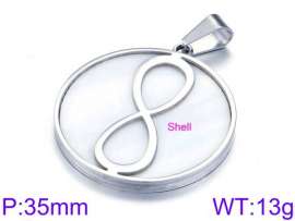 SS Shell Pearl Pendant