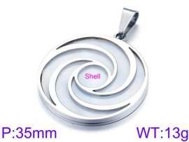 SS Shell Pearl Pendant