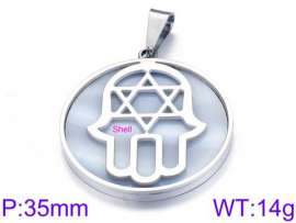 SS Shell Pearl Pendant