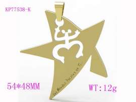 Stainless Steel Gold-plating Pendant