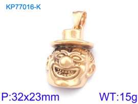 Stainless Steel Gold-plating Pendant