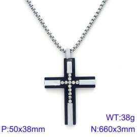 Stainless Steel Black-plating Necklace