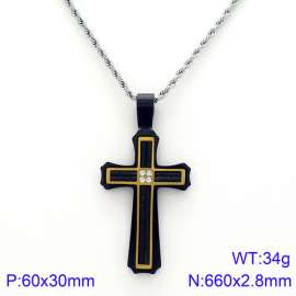 Stainless Steel Black-plating Necklace
